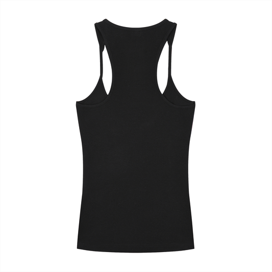 Freyja Design Slim Fit Ribbed Racerback Tank Top