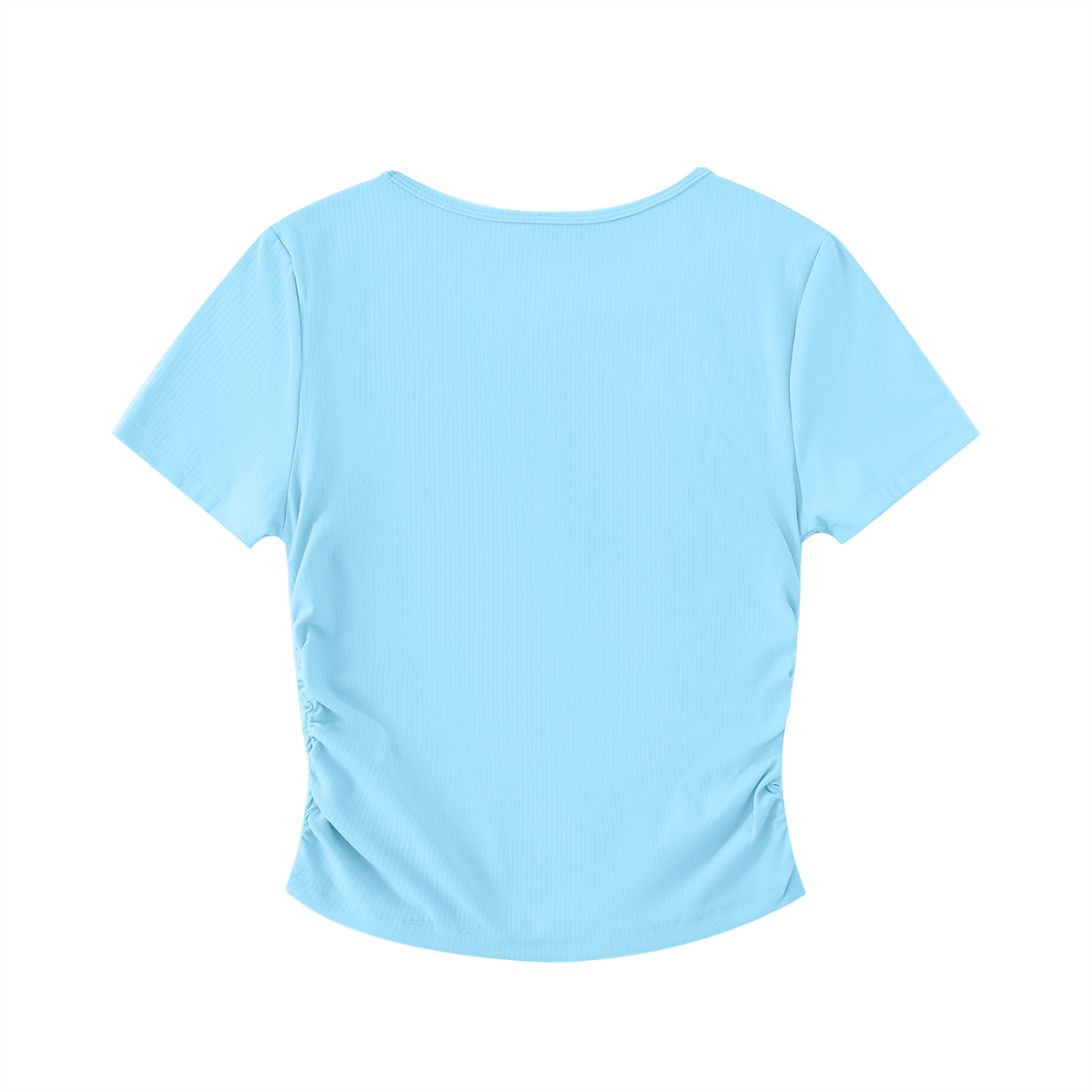Ruched Rune Butterfly Bodycon Crop Top