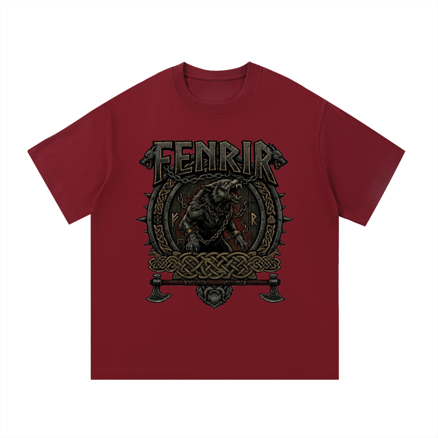 Fenrir Print Cotton T-Shirt