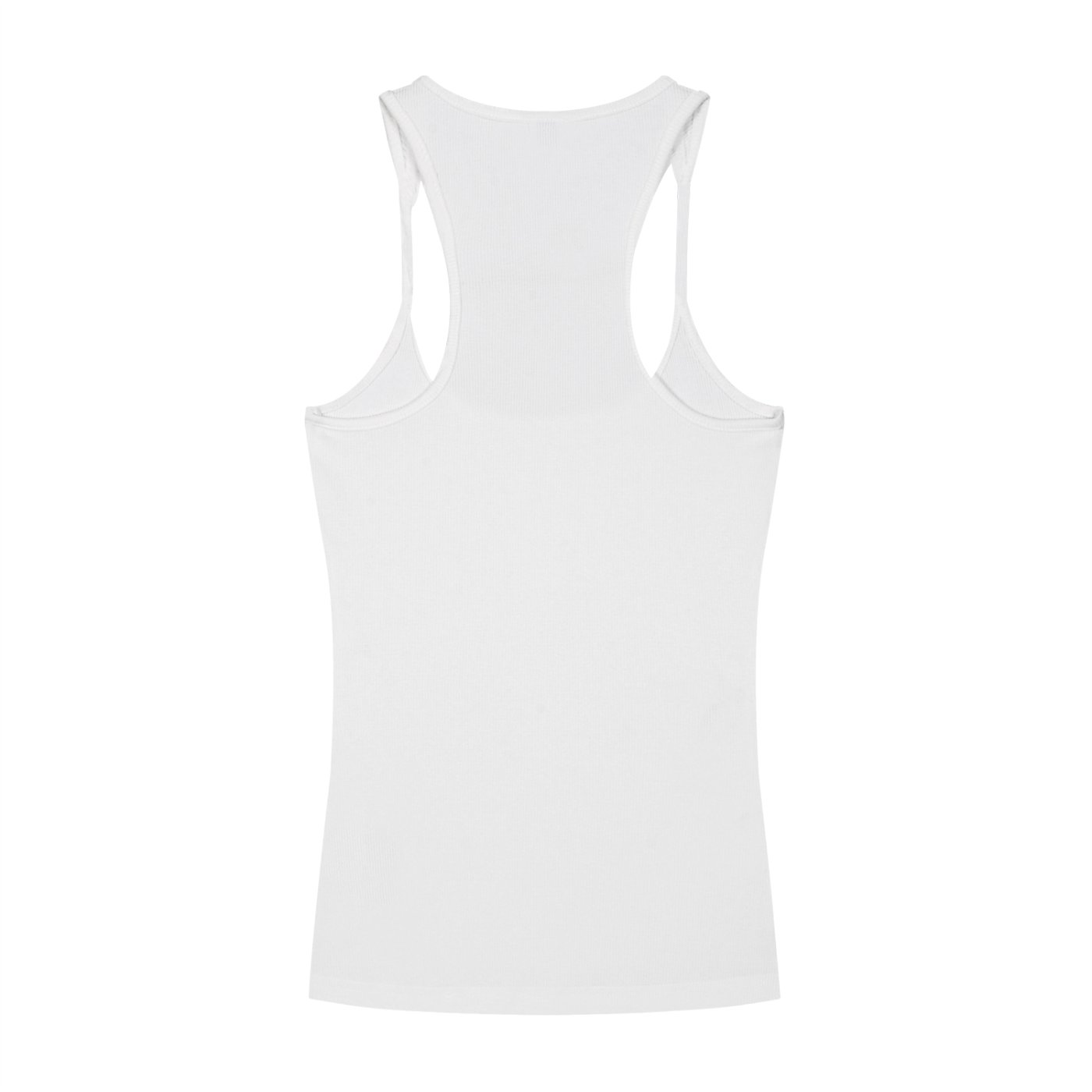 Slim Fit Rune Butterfly Ribbed Racerback Tank Top