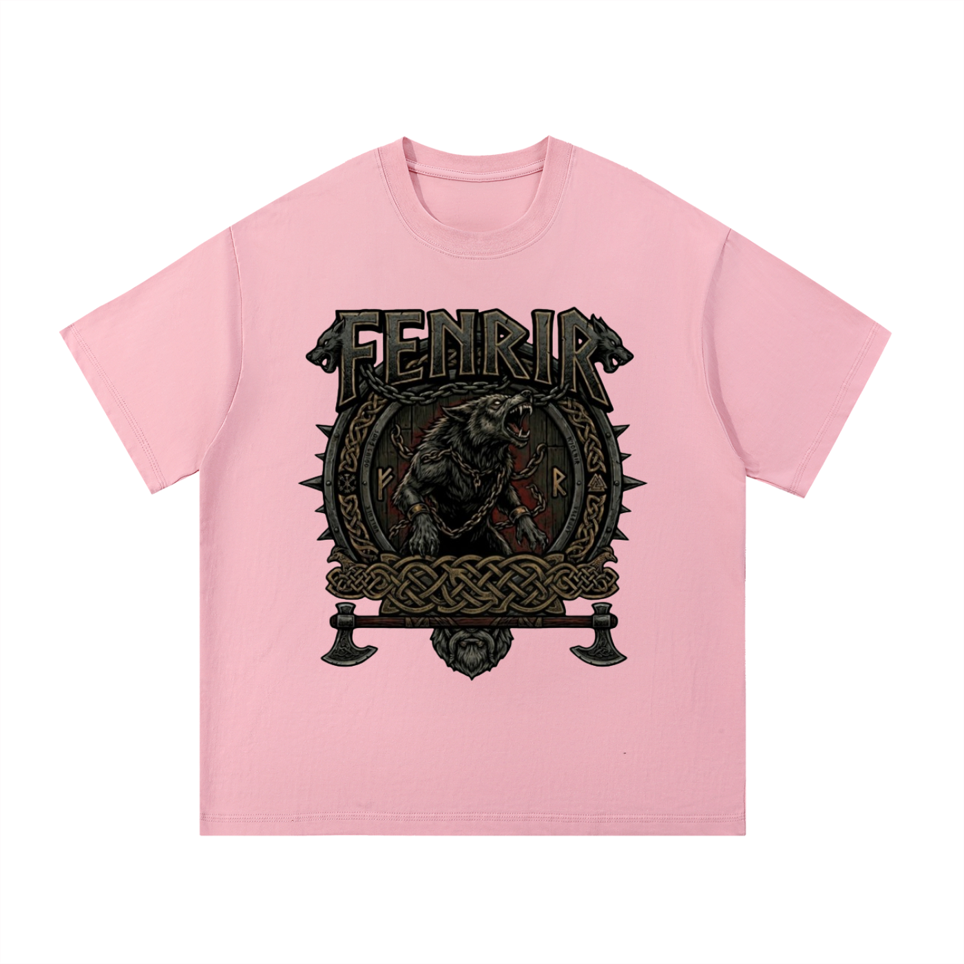 Fenrir Print Cotton T-Shirt