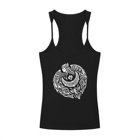 Freyja Design Slim Fit Ribbed Racerback Tank Top