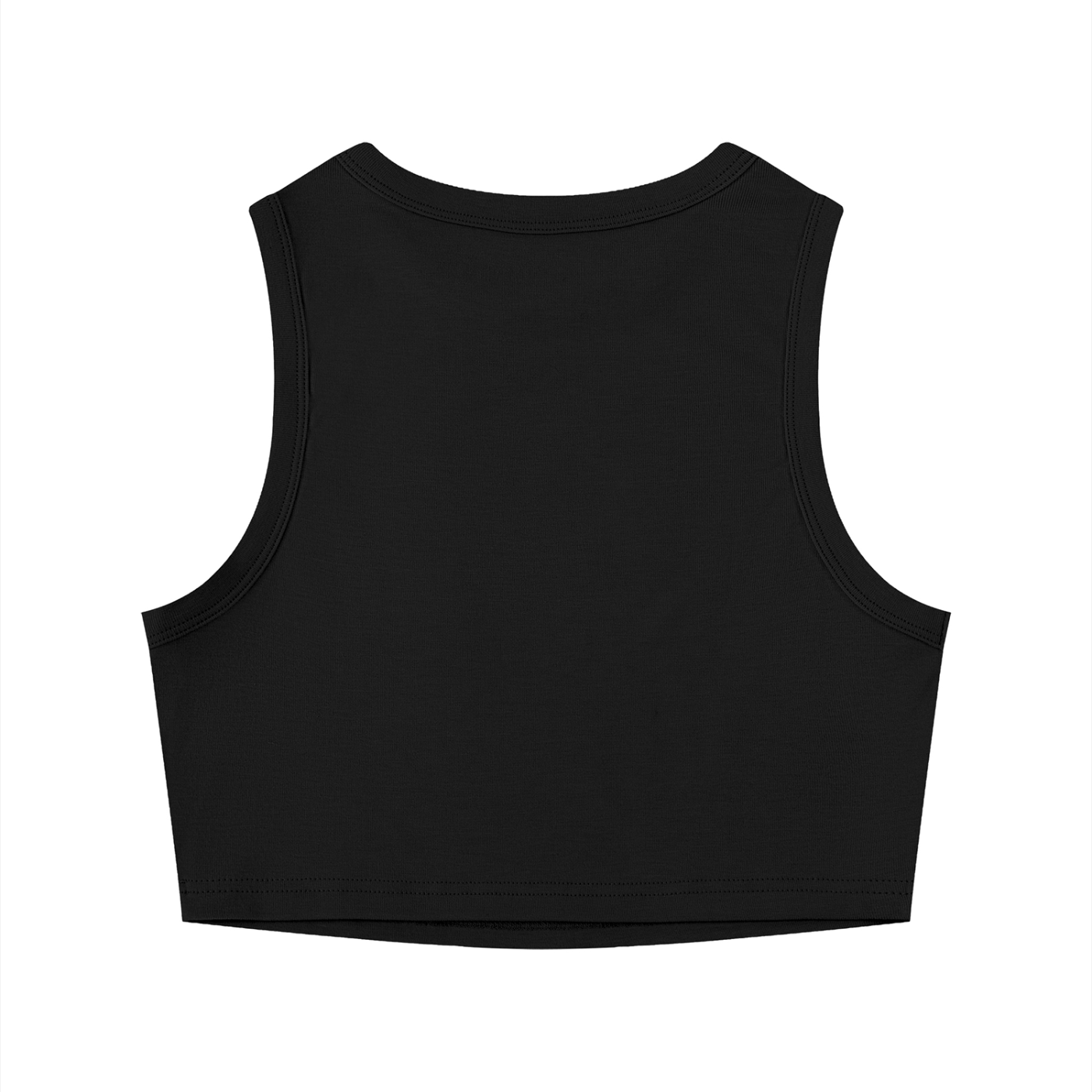 Butterfly Design Tight Crewneck Crop Tank Top