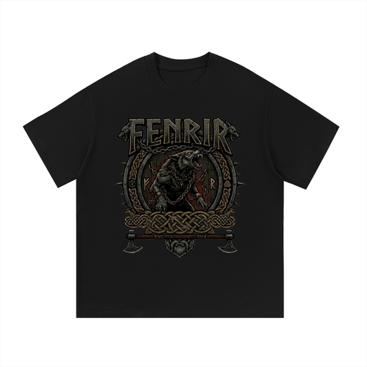 Fenrir Print Cotton T-Shirt